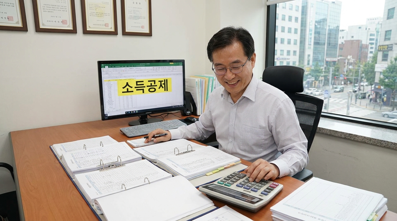 경남도민연금 신청을 위한 자영업 소득 공제 계산법