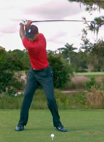 타이거 우즈, 로리 맥일로이 백스윙 탑 사진