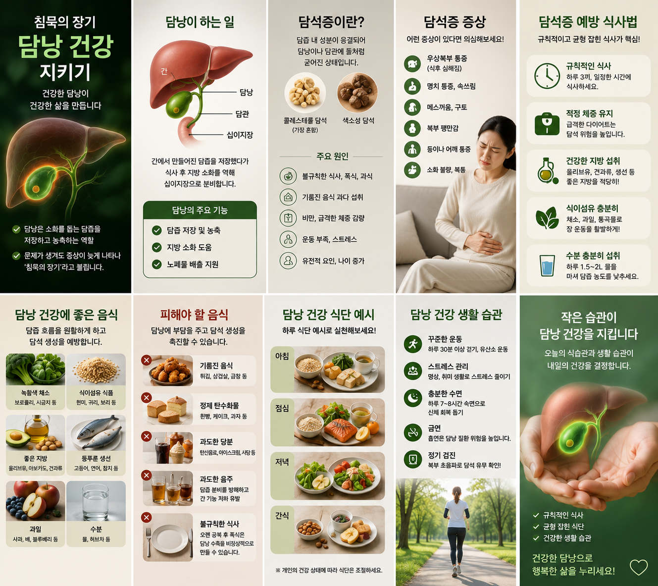침묵의 장기 담낭 건강 담석증 예방 식사법