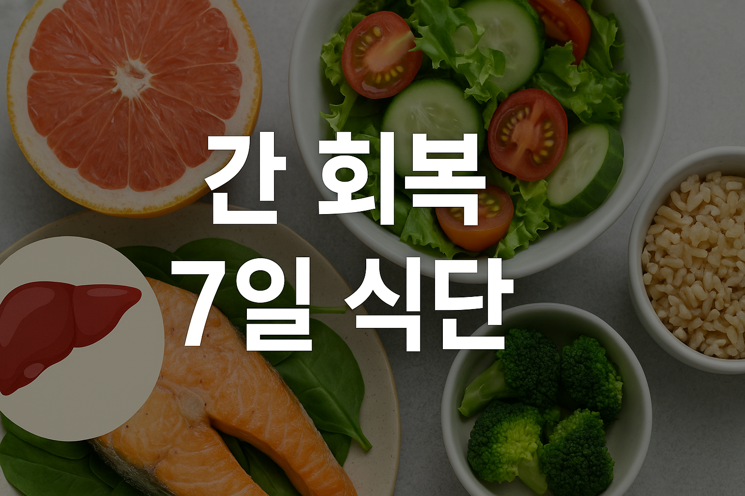 간 회복 7일 식단 예시