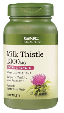 GNC 밀크씨슬 1300mg&#44; 120정&#44; 1개