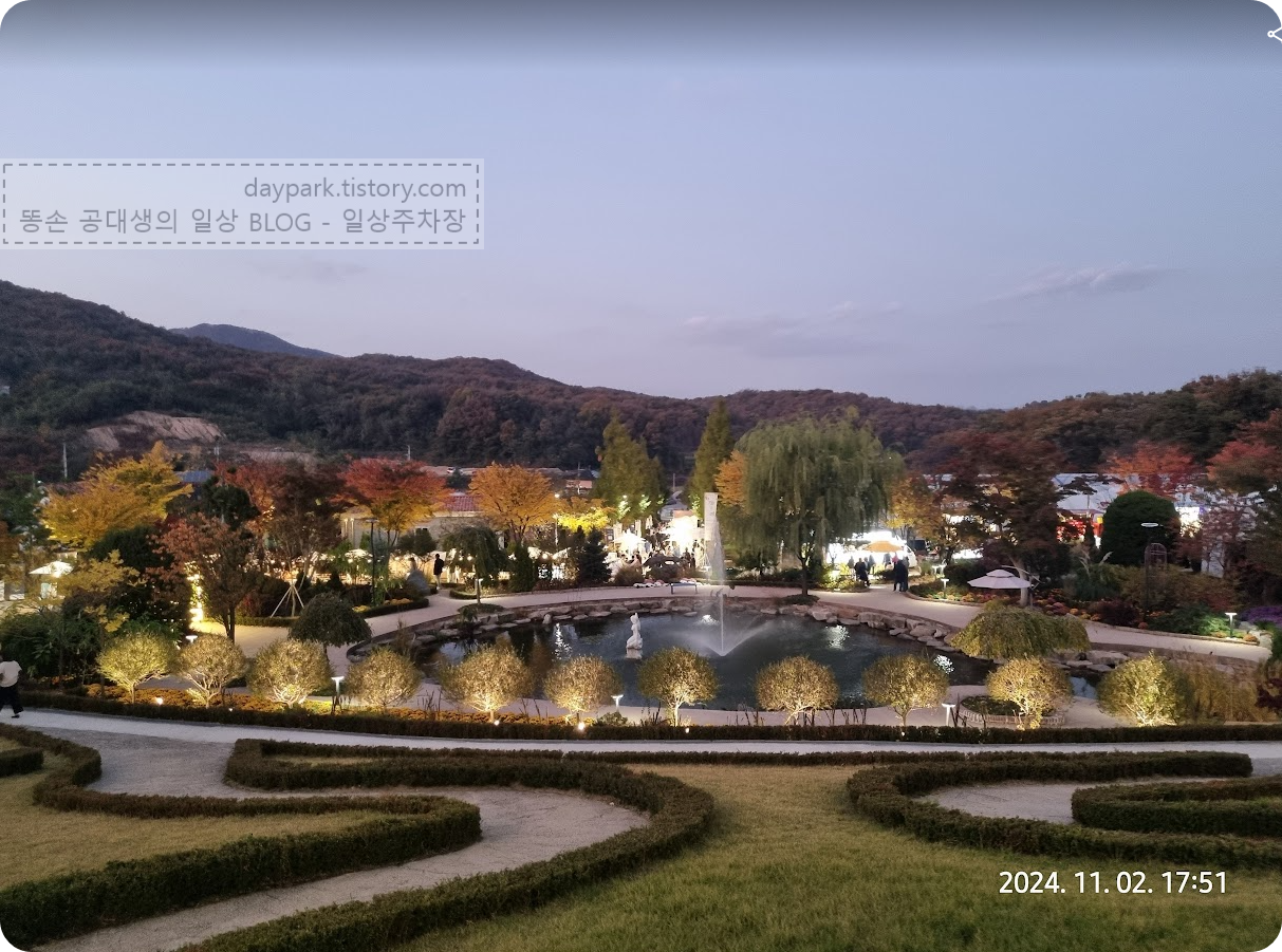 용인자작나무숲 베툴라 앞 조경