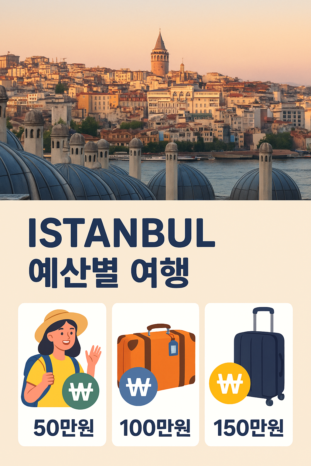 이스탄불 이미지와 금액별 제안 합친 이미지