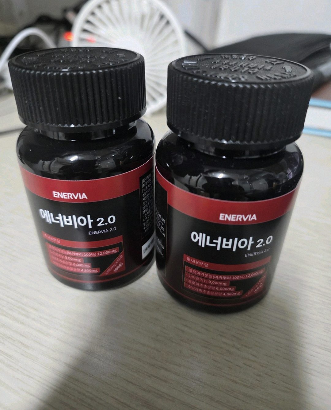enervia tablets on palm size comparison