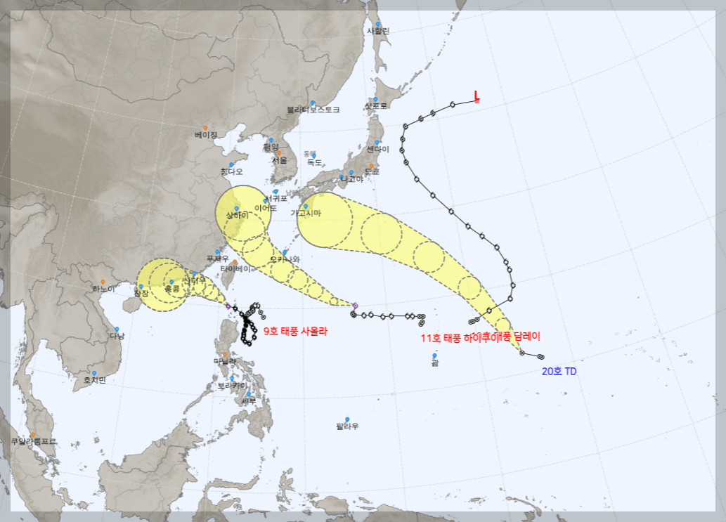 태풍 하이쿠이 경로