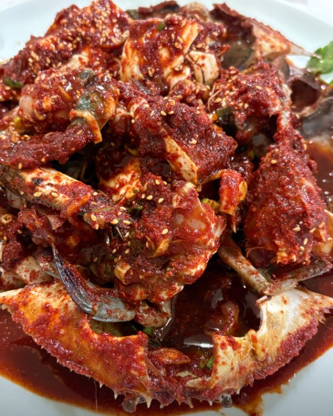 일송꽃게장백반 메뉴