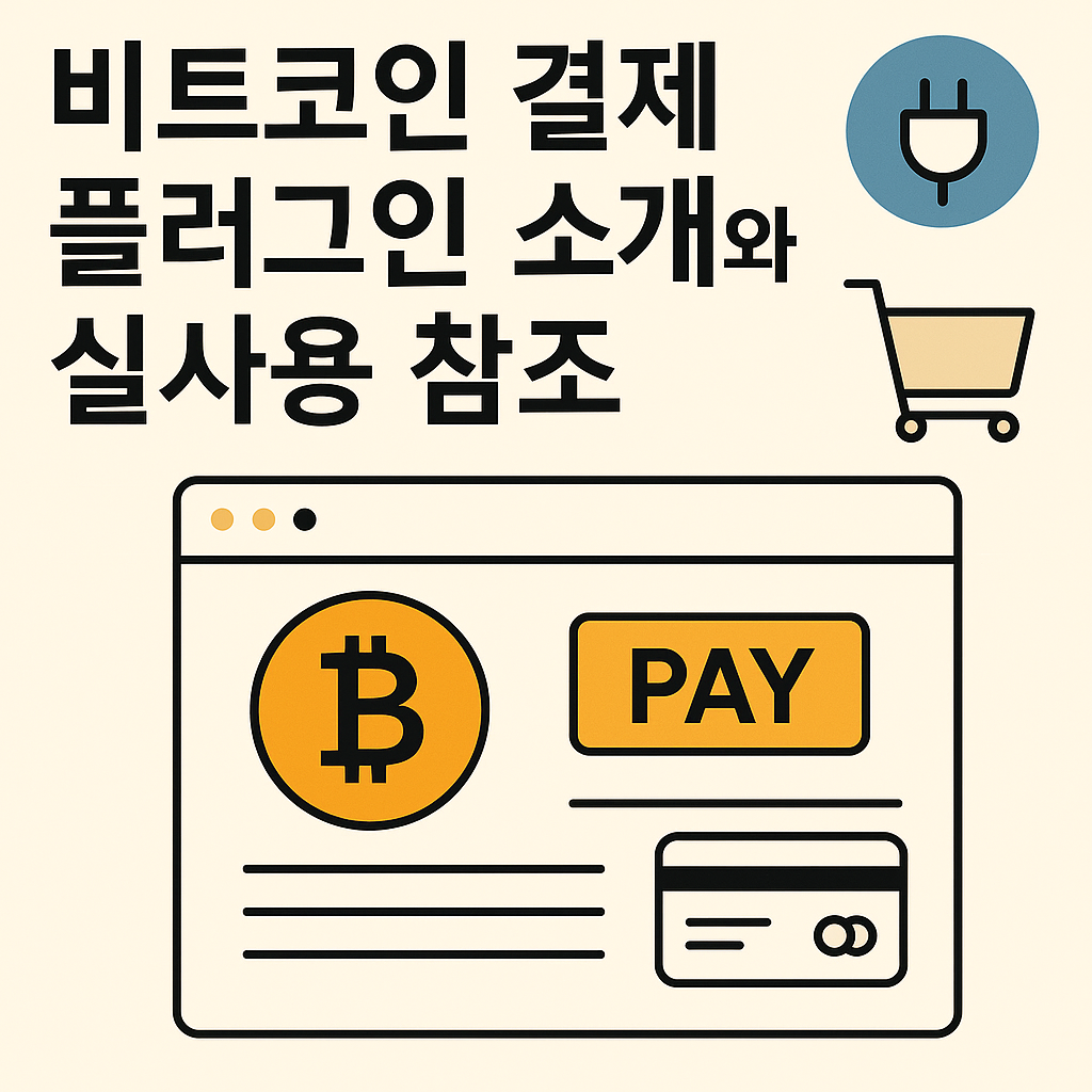 비트코인 결제 플러그인 소개와 실사용 참조