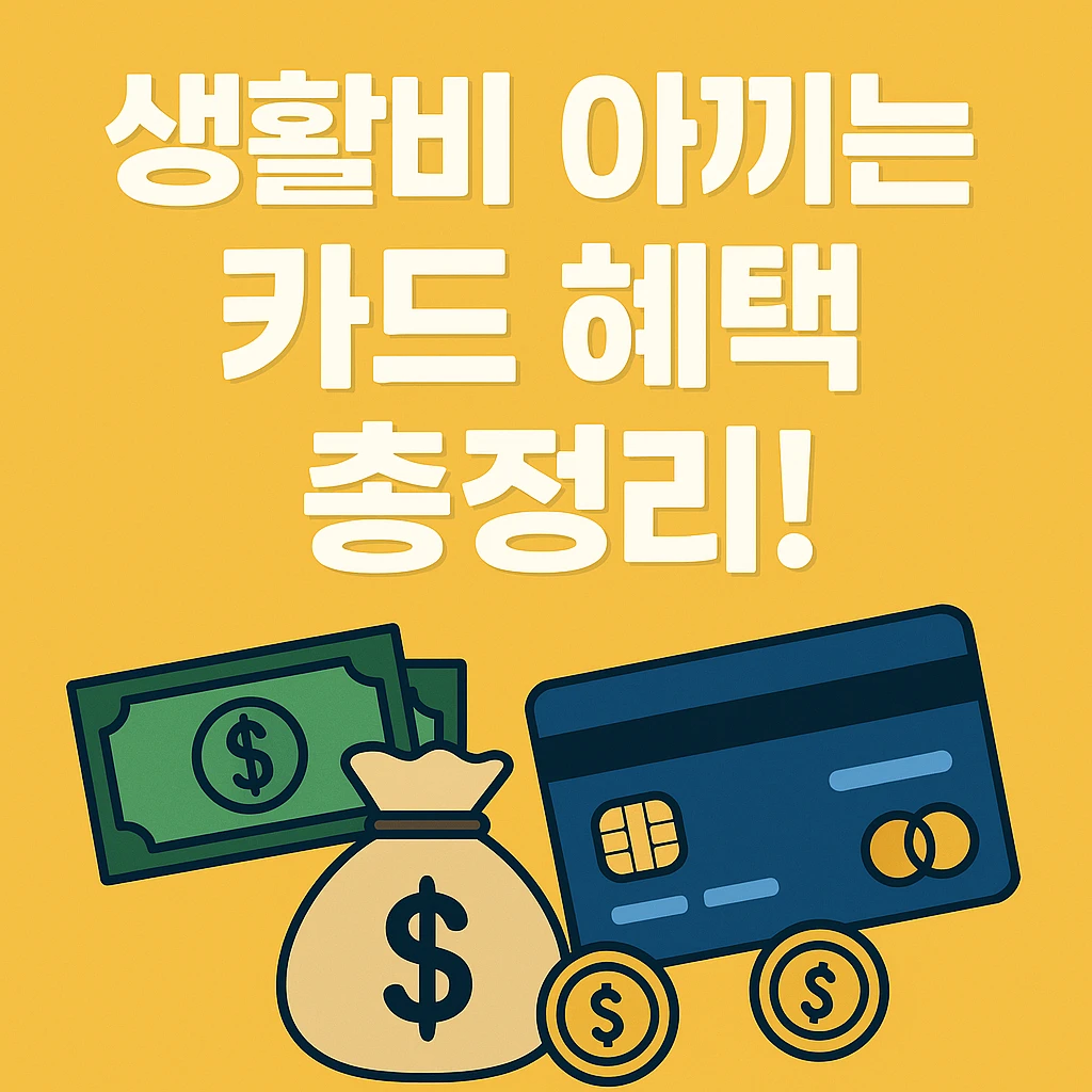 생활비 아끼는 카드 혜택 총정리!
