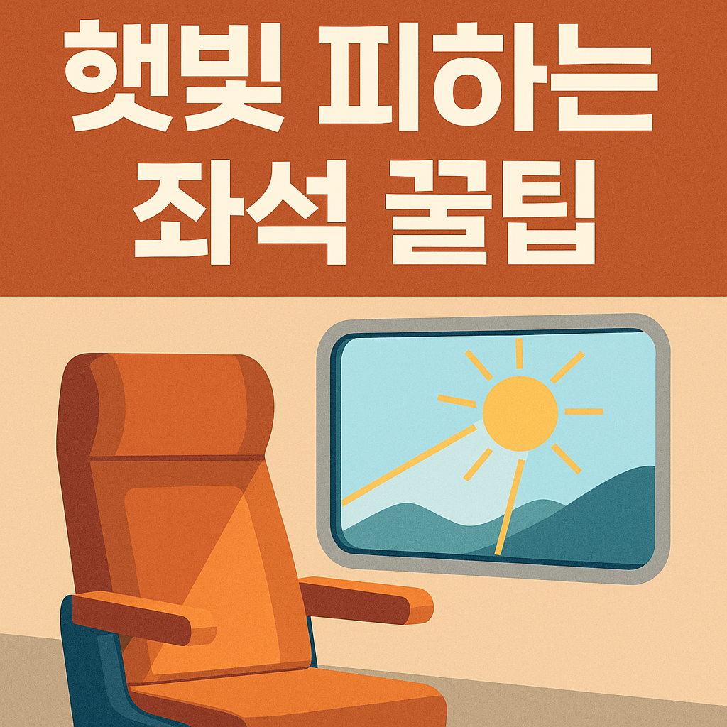 KTX&middot;SRT 좌석 추천｜햇빛 피하는 최적 위치 총정리