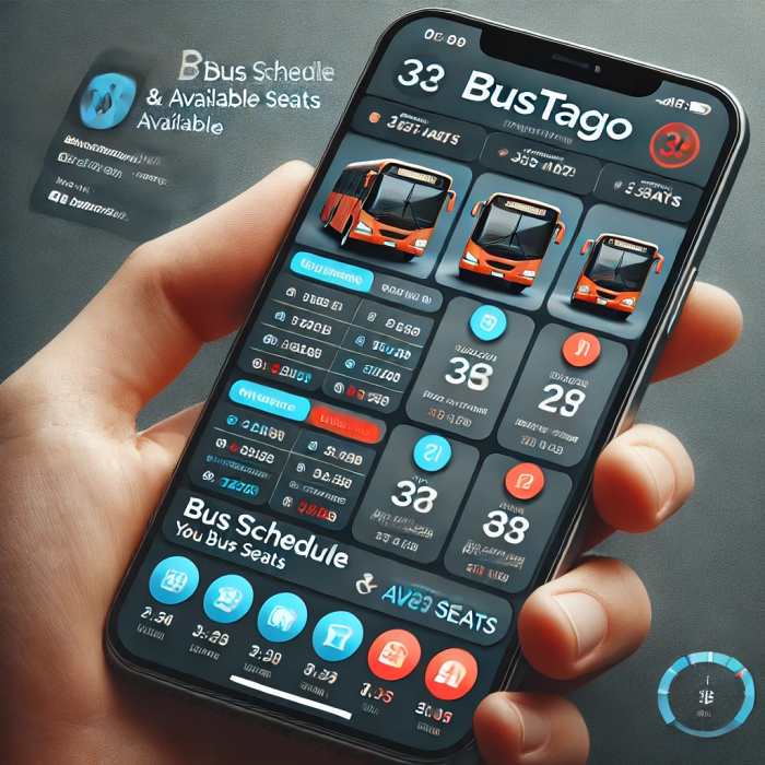 버스타고 모바일 앱에서 버스 시간표와 좌석을 선택하는 상세 화면