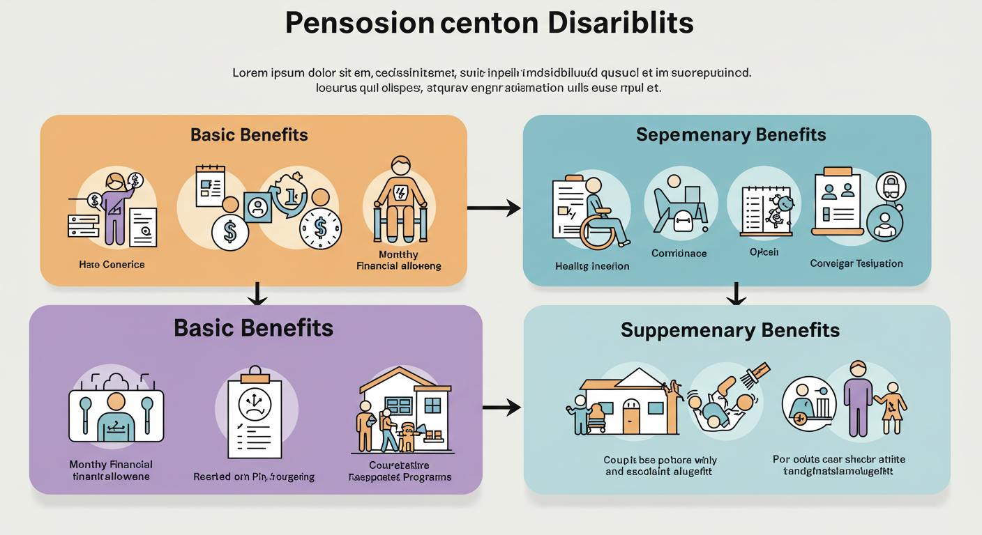 장애인연금 구성: 기초급여 + 부가급여#2