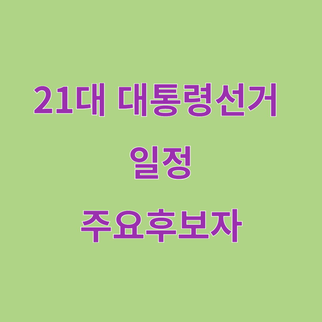 22대 대통령선거 일정, 주요후보자