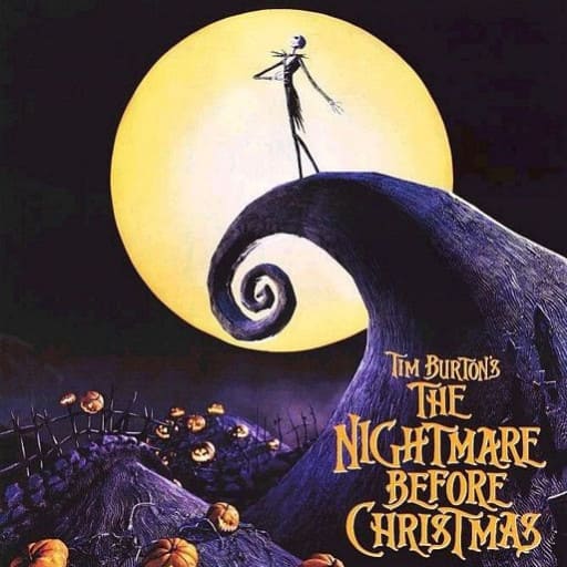 영화 크리스마스의 악몽 영문 포스터 환한 달을 배경으로 한