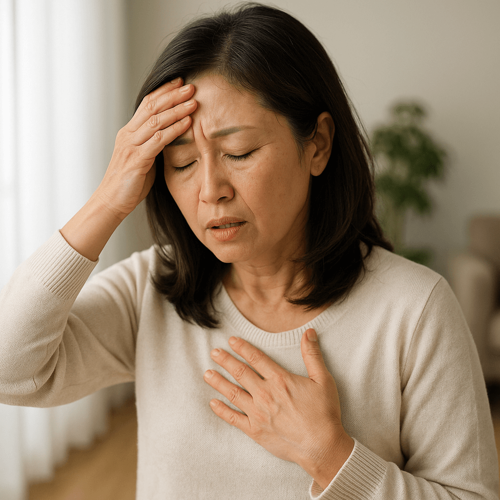 중년 여성 갱년기-사진