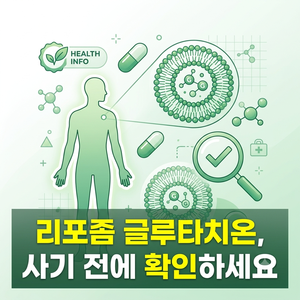 리포좀글루타치온 건강기능식품 확인