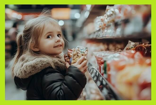 마트-매대-앞-여자아이