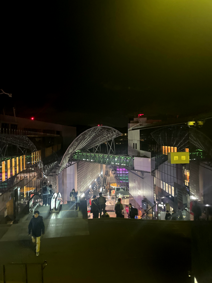 교토역 옥상에서 계단내려다보이는뷰