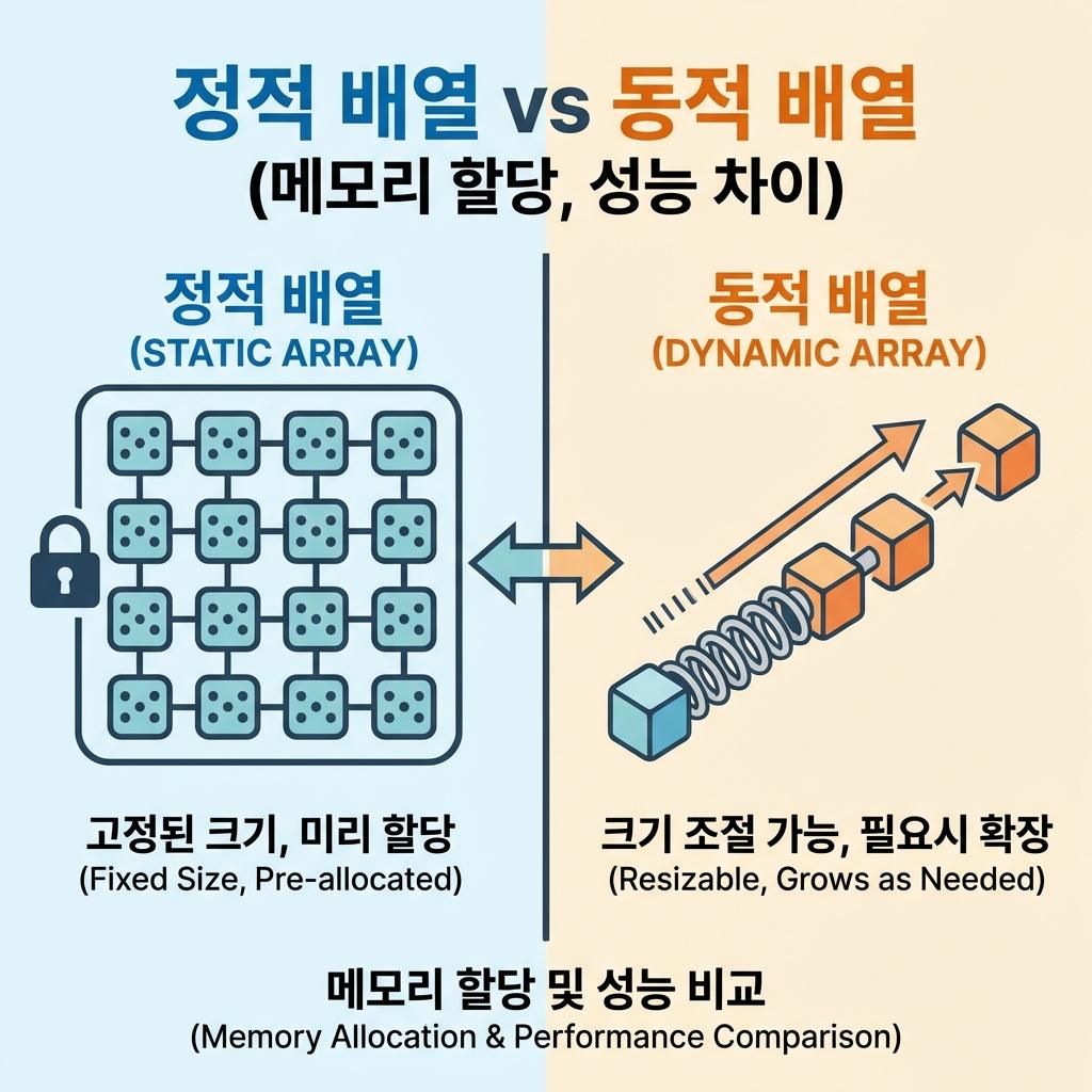 정적 배열 vs 동적 배열