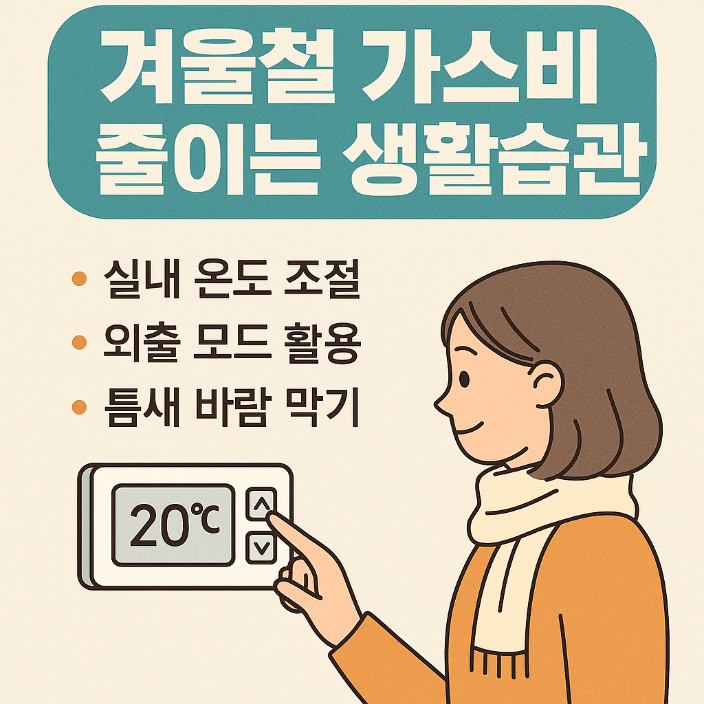 겨울철 가스비 줄이는 생활습관