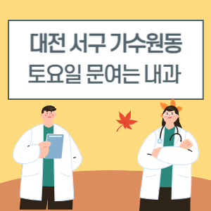 대전 서구 가수원동 토요일 내과 진료 병원 리스트