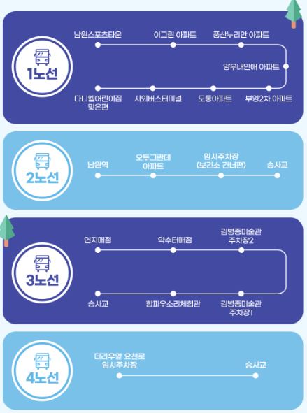2025 춘향제 셔틀버스 노선