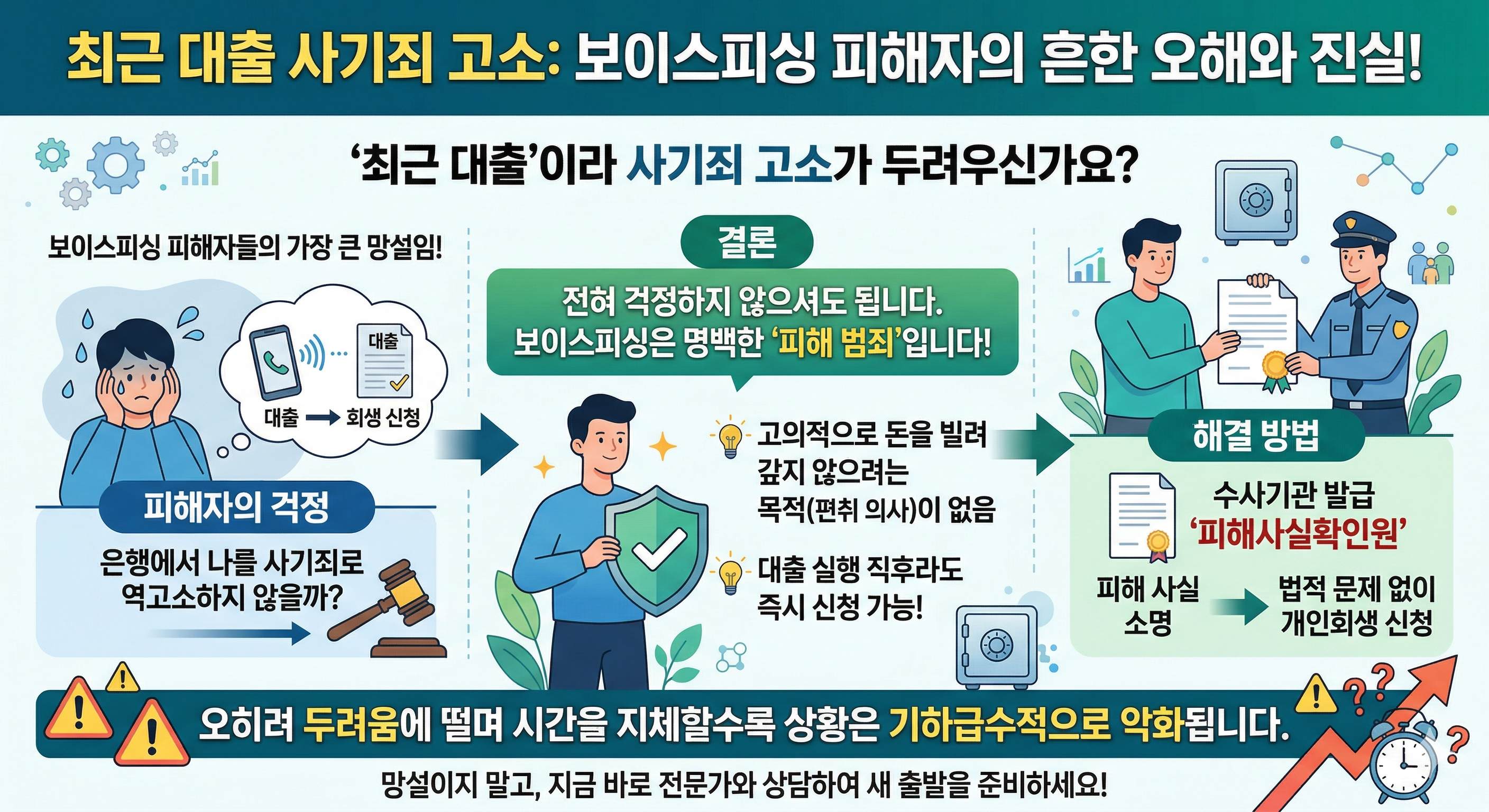 [보이스피싱 개인회생]보이스피싱 대출 사기, 경찰 신고로 끝? '이것' 미루면 통장&middot;월급 다 털립니다