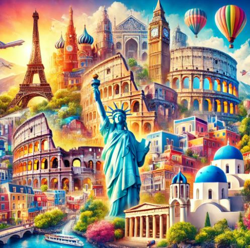 인기 해외여행지 관련 사진