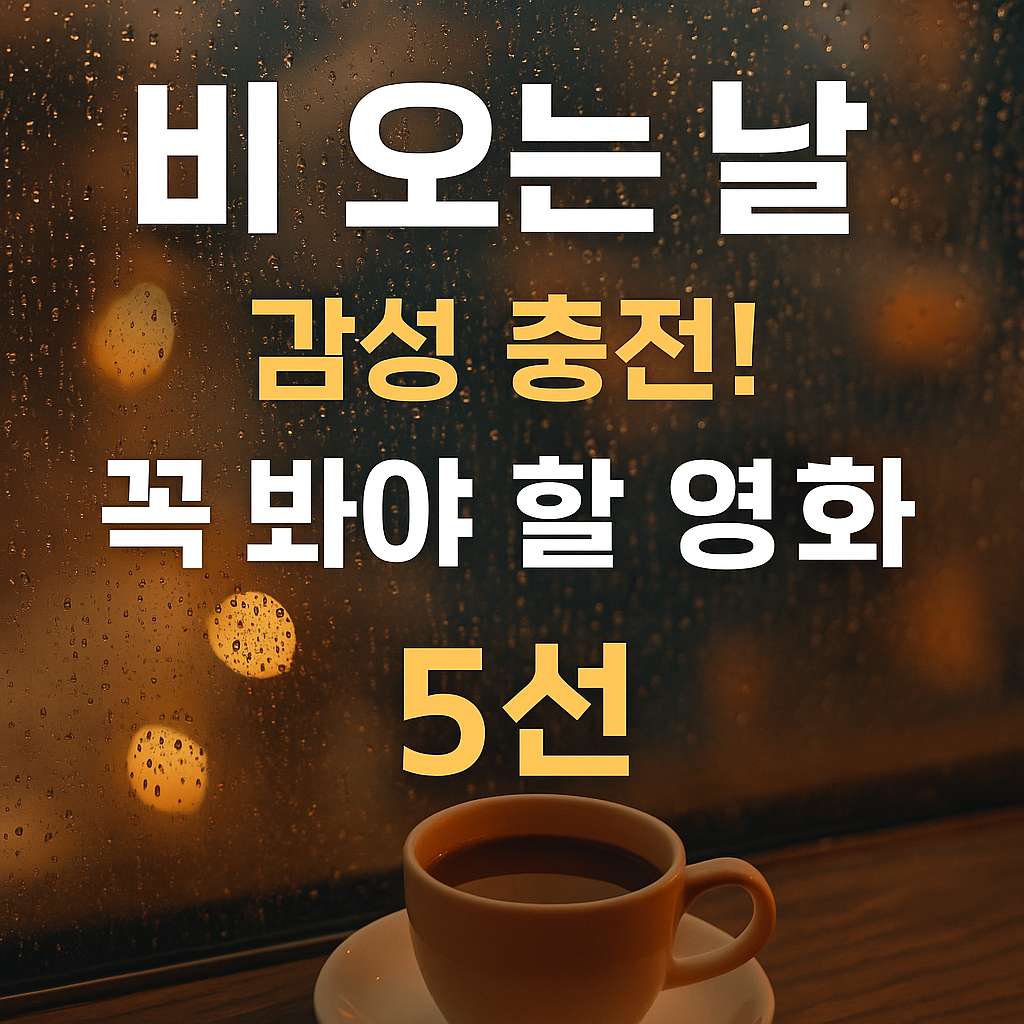 비 오는 날, 감성 충전! 꼭 봐야 할 영화 5선 (Rainy Day Movie Picks)