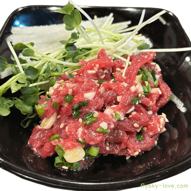 무순을 활용한 육회