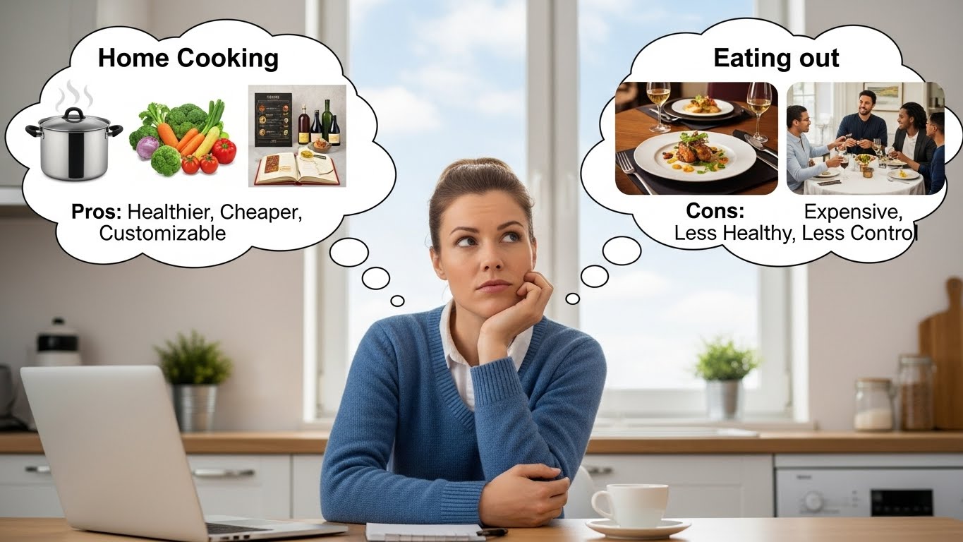 집밥과 외식의 장단점을 비교해보면 보이는 현실적인 식생활의 선택 기준