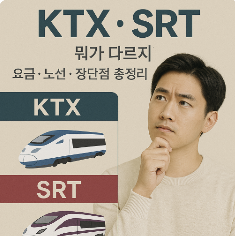 KTX와 SRT 뭐가 다르지? 고속열차 완전 비교 관련 사진