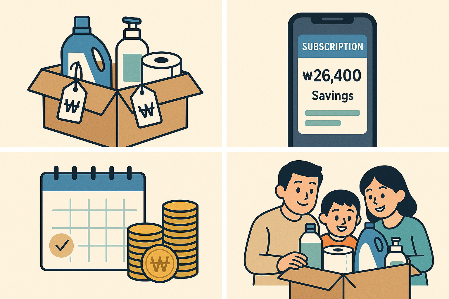 생필품 정기배송 가성비 분석