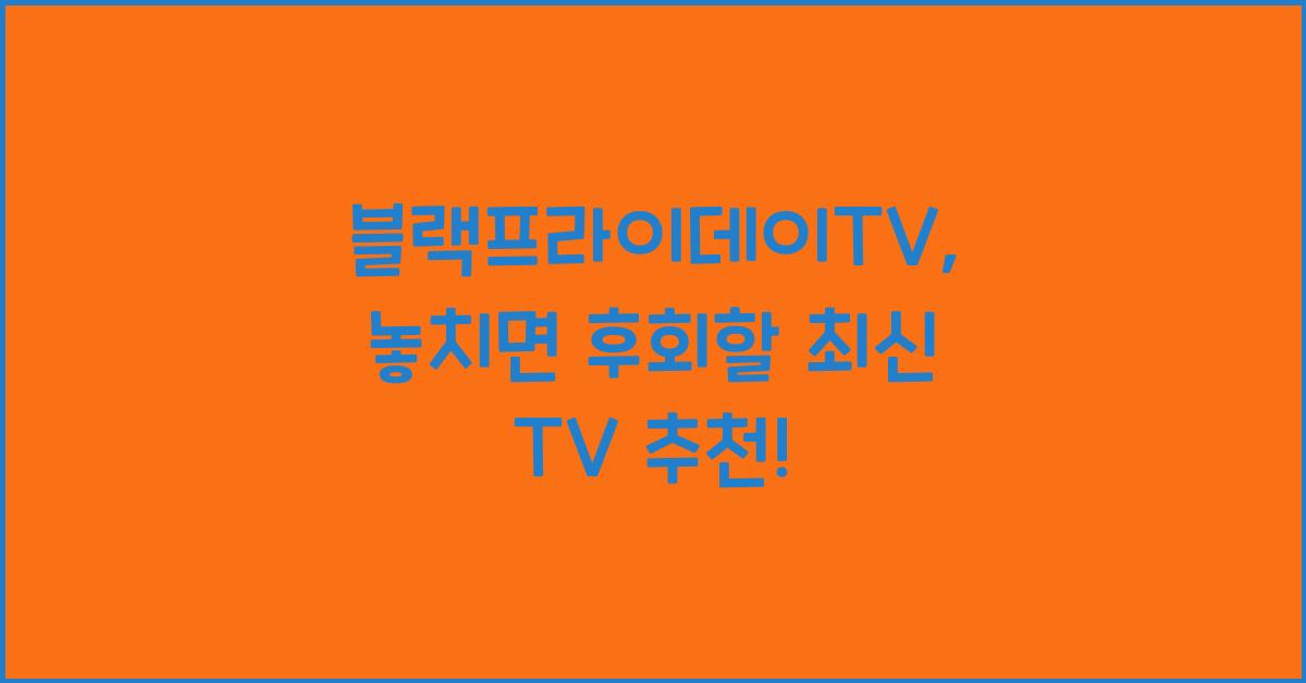 블랙프라이데이TV