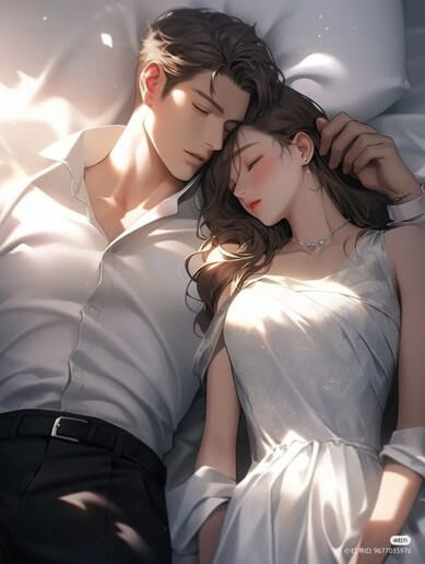 흰-와이셔츠를-입은-남성이-예쁜-여성-팔배개를-해주며-누워있는-모습