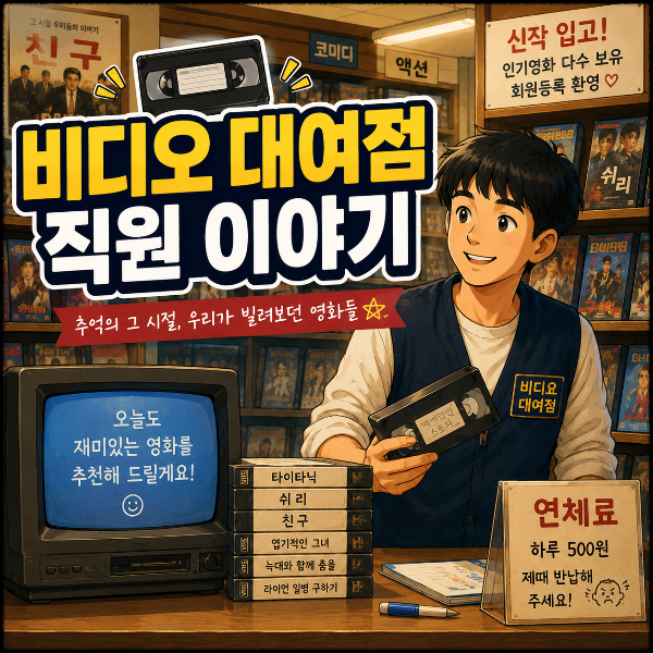 한때 동네마다 불을 밝히던 비디오 대여점 직원 이야기