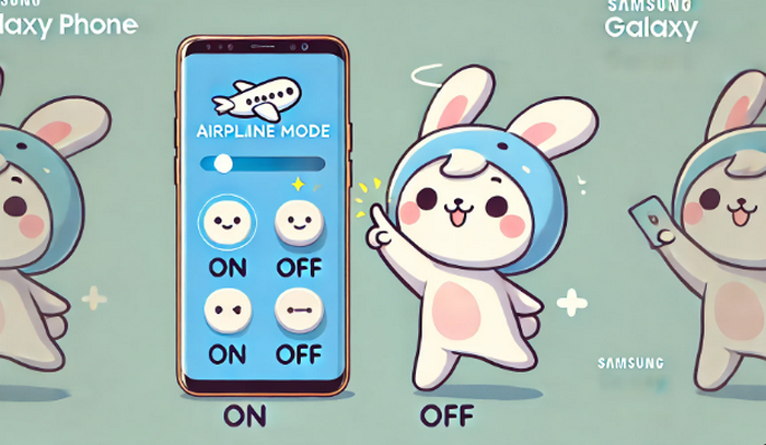 갤럭시-비행기탑승모드-설정