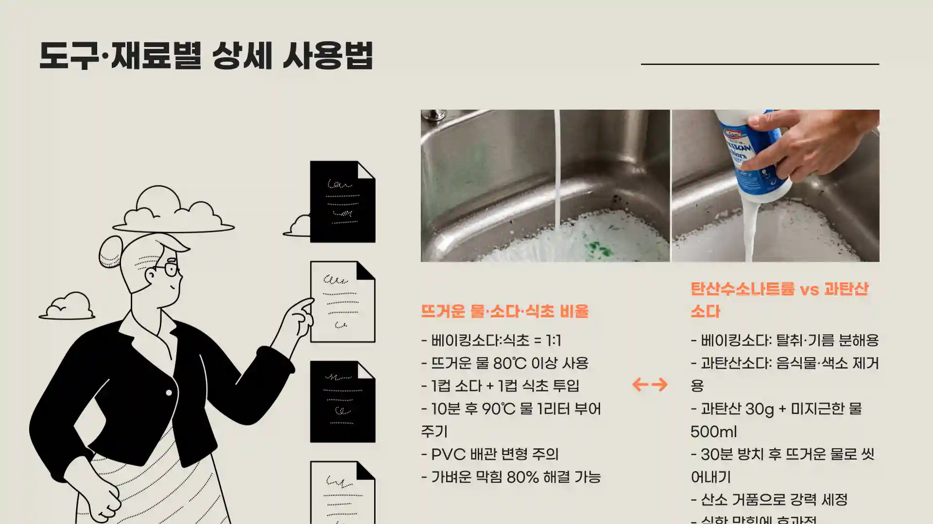 부엌 싱크대 막히면