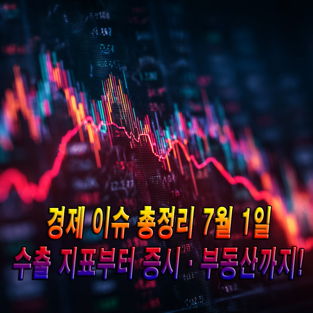 경제 이슈 총정리 7월 1일 🔍 수출 지표부터 증시·부동산까지!