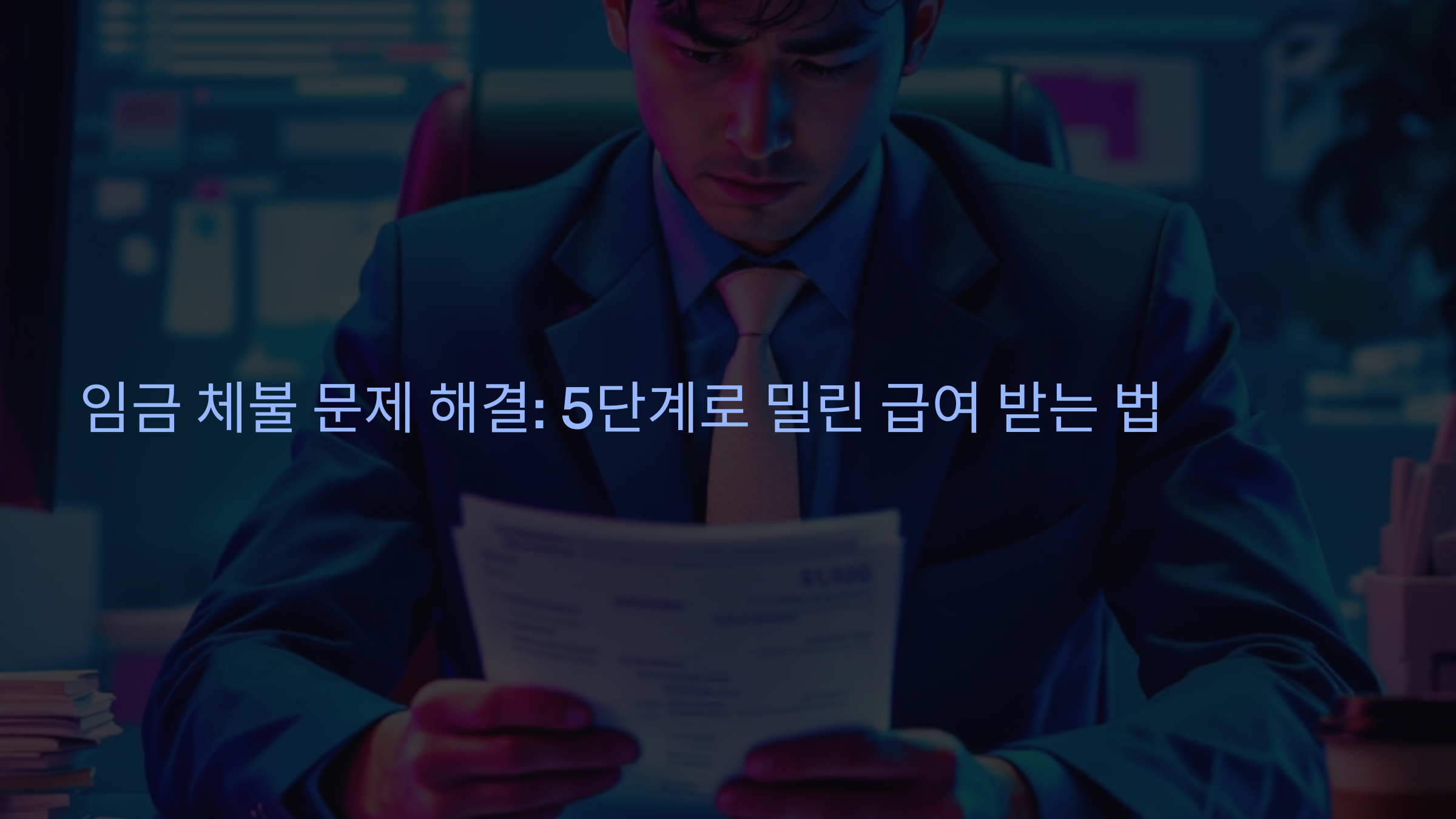 임금 체불 문제 해결: 5단계로 밀린 급여 받는 법