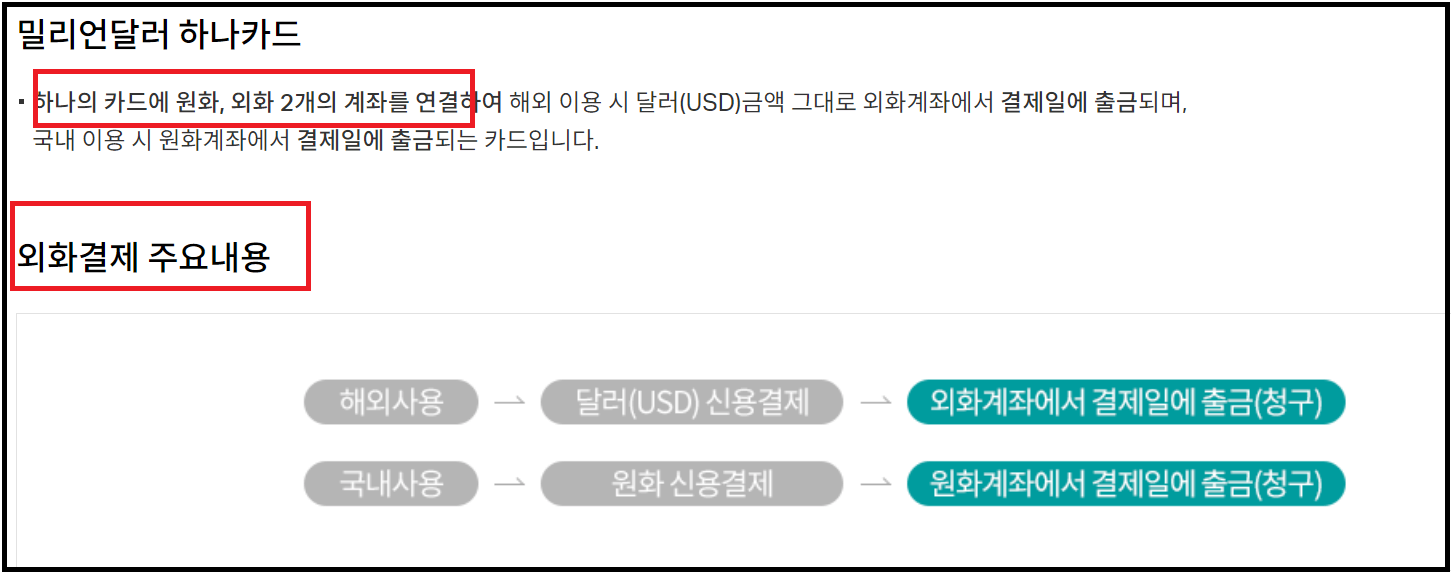 하나 밀리언달러 통장- 해외주식, 외화송금 통장 하나로