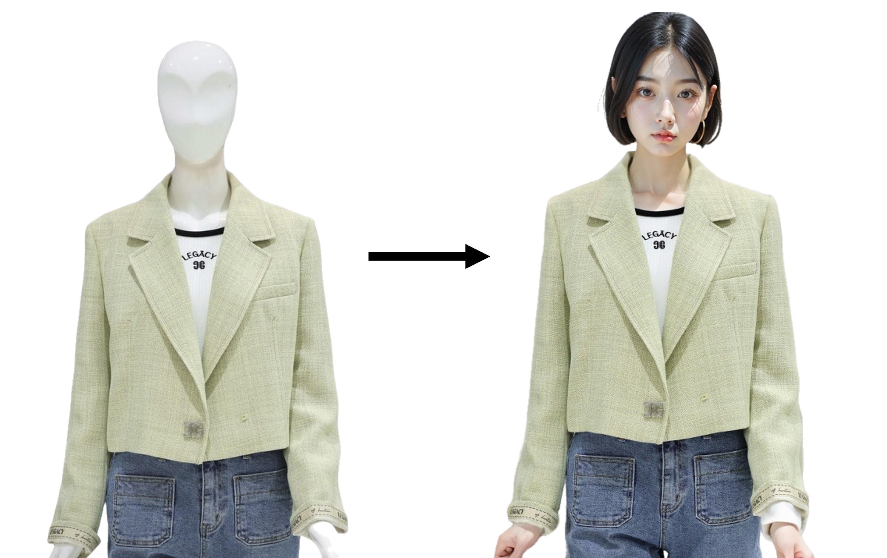 드랩아트로 마네킹을 사람 모델로 바꾸기