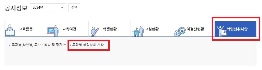 학교알리미 공시정보