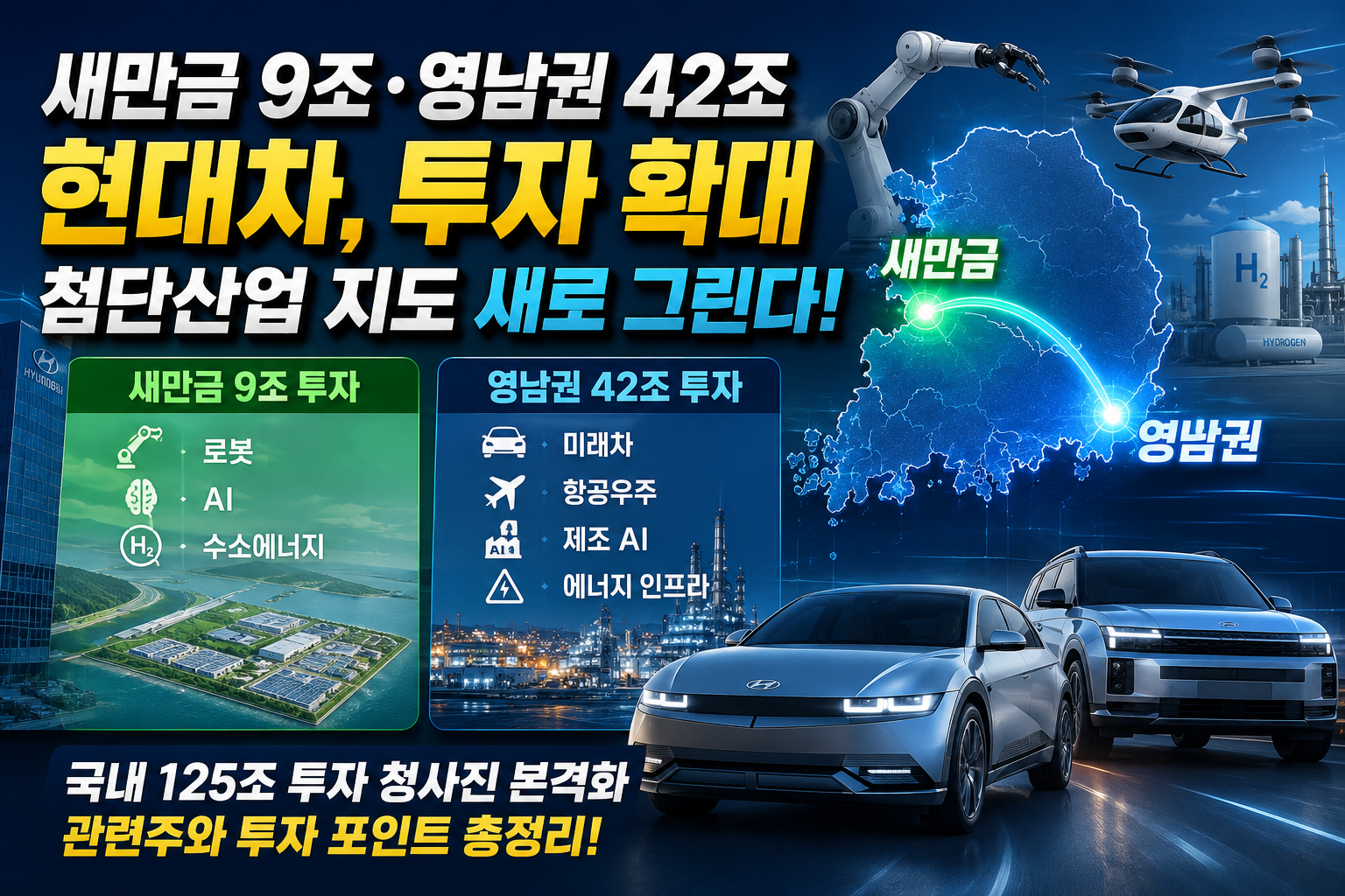 AI 미래차 수소 로봇 관련주 총정리
