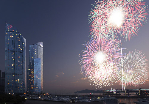 하얏트 불꽃놀이