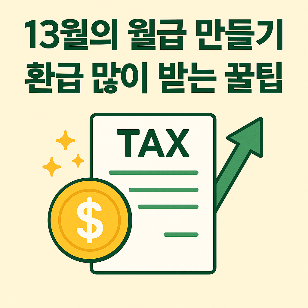 13월의 월급 만들기- 환급 많이 받는 꿀팁