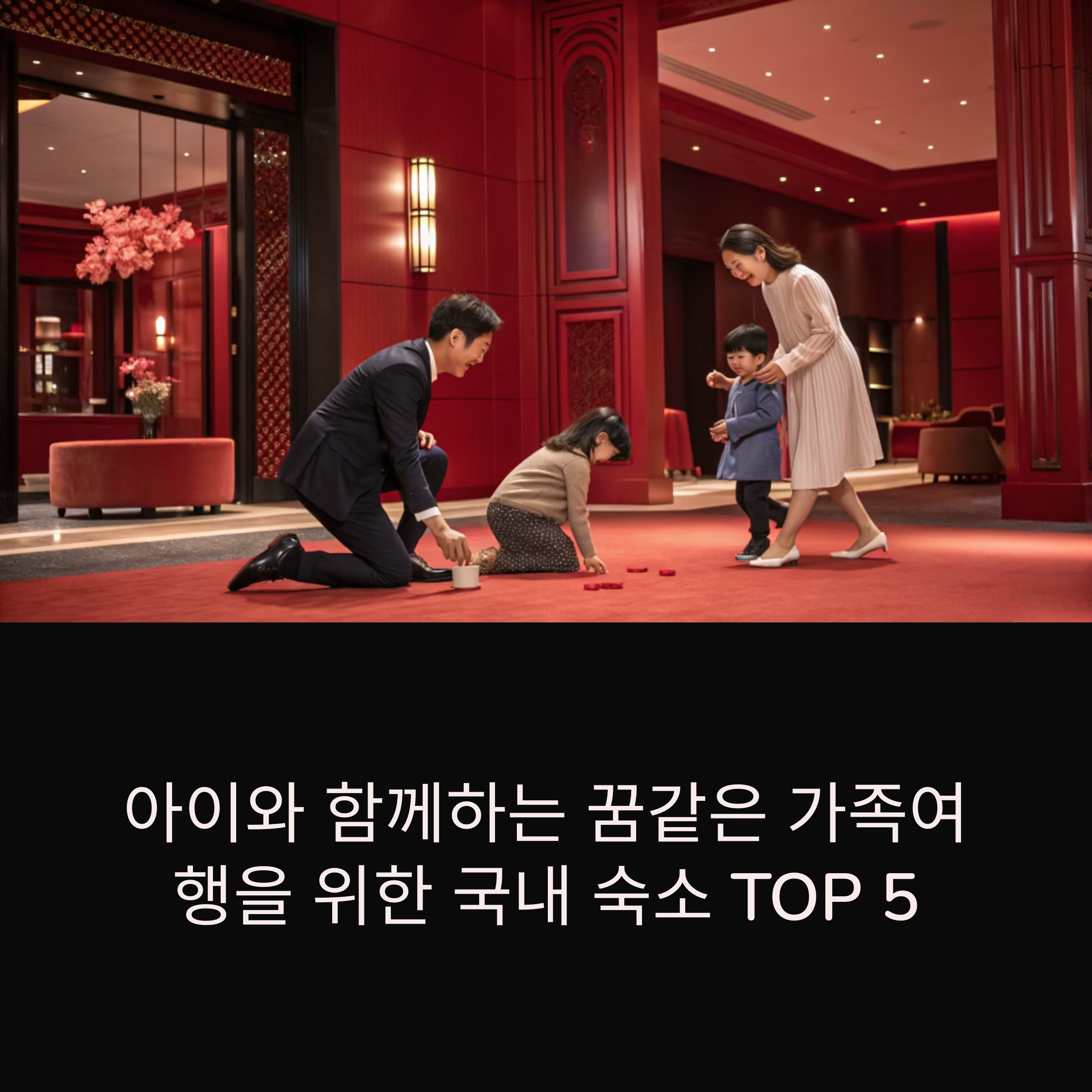 가족여행지 추천! 아이와 함께 가기 좋은 국내 숙소 TOP 5