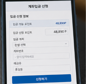 카드포인트 현금전환 시 알아두면 좋은 사항