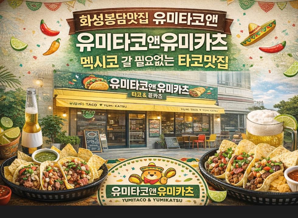 화성봉담 유미타코, 멕시코 안 가도 되는 진짜 타코맛집 발견