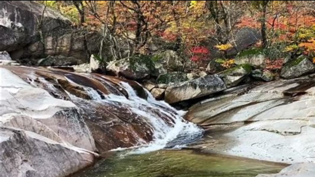 강원도 설악산 단풍 풍경 - 오색약수