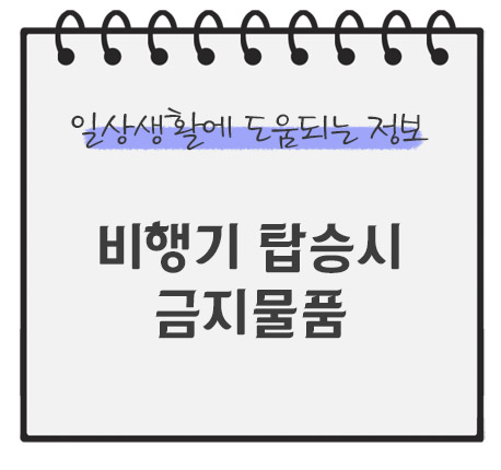 비행기-탑승시-금지물품